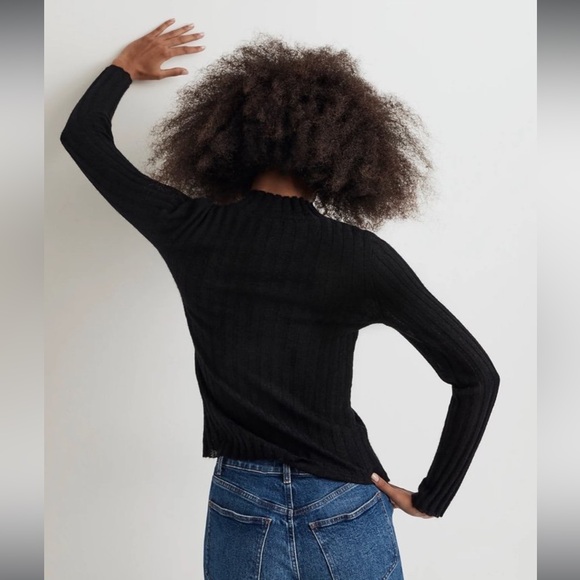 Madewell black alpaca blend sweater - Picture 1 of 7